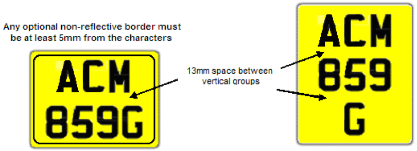 Motorcycle registration plate formats Motorcycle registration plate formats